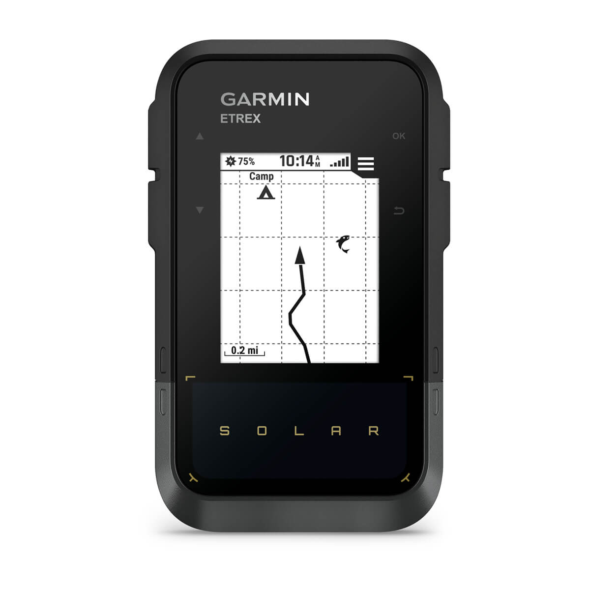 Garmin eTrex Solar – Solar Powered GPS Handheld Navigator – detail view 2 (010-02782-00)