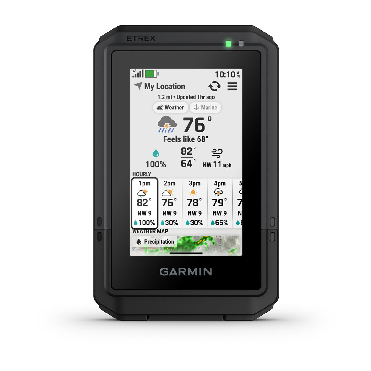Garmin eTrex Touch – GPS Handheld Navigator with Touchscreen and Preloaded Maps – detail view 3 (010-02940-00)