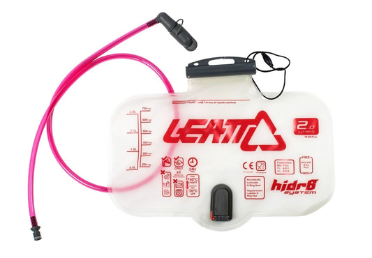 LEATT Bladder Flat CleanTech 2L (70oz) Horizontal with tube and bite valve