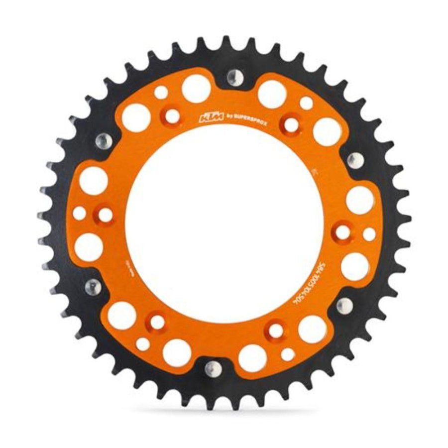 REAR SPROCKET ORANGE 46 T.