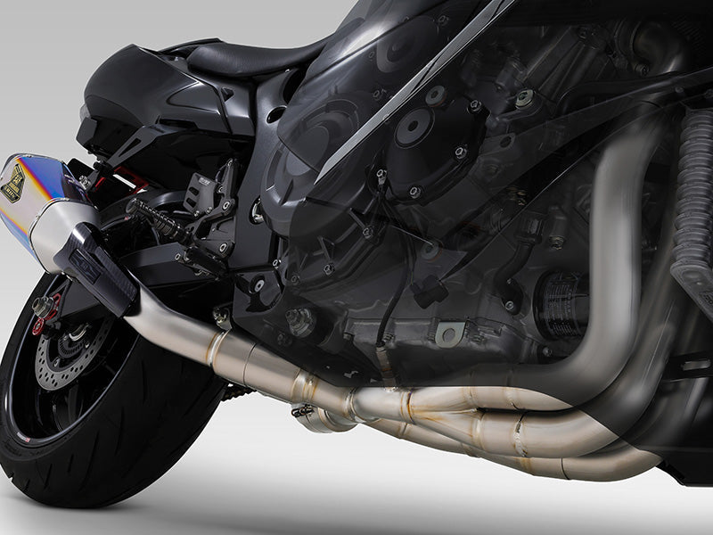 Yoshimura R-11SQ-R Titanium Full Exhaust for Suzuki Hayabusa – product view (110-592-A16G0)
