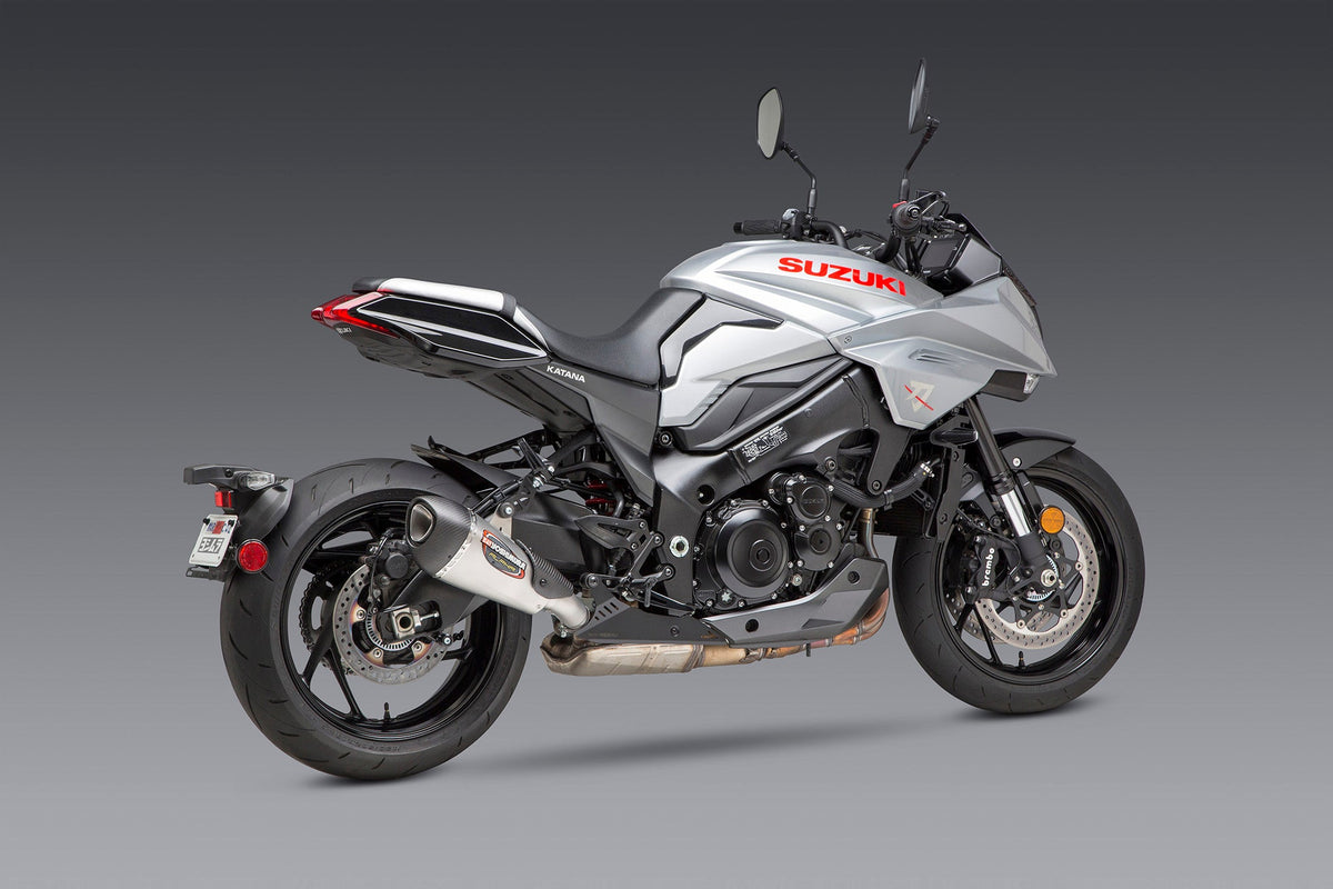 Yoshimura Alpha T Stainless Slip-On Exhaust with Stainless Muffler – product view (11500BP520)