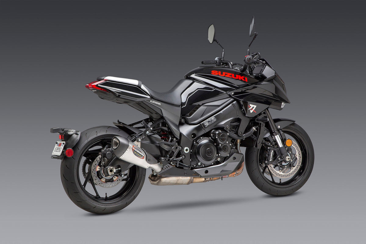 Yoshimura Alpha T Stainless Slip-On Exhaust with Stainless Muffler – product view (11500BP520)