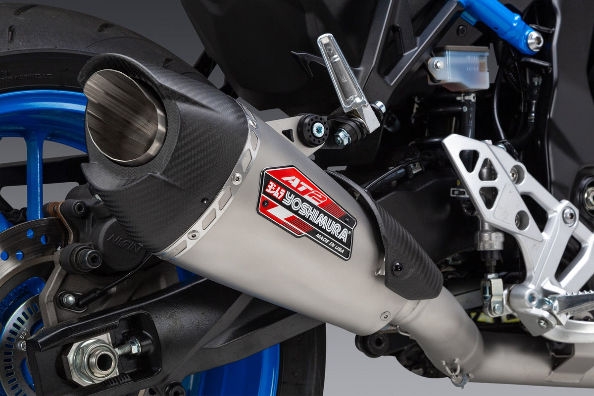 Yoshimura AT2 Stainless Full Exhaust for Suzuki GSX-8R/S/T-TT – product view (11720AP520)