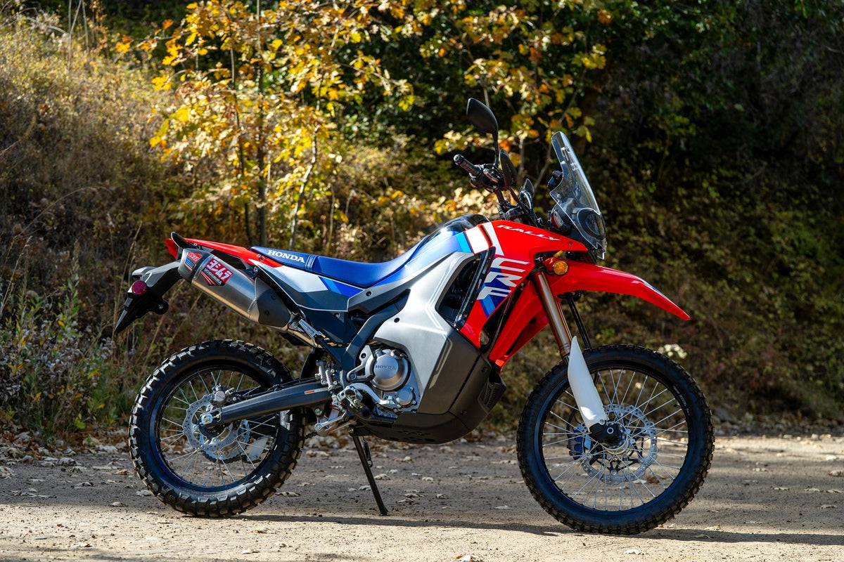Yoshimura RS-12 Stainless Full Exhaust for Honda CRF300L/L-Rally – lifestyle photo (123410S520)