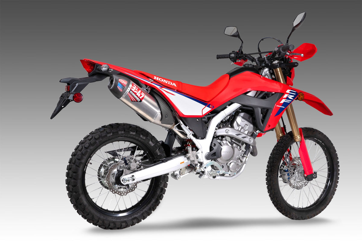 Yoshimura RS-12 Stainless Slip-On Exhaust for Honda CRF300L/L-Rally – product view (123412S520)