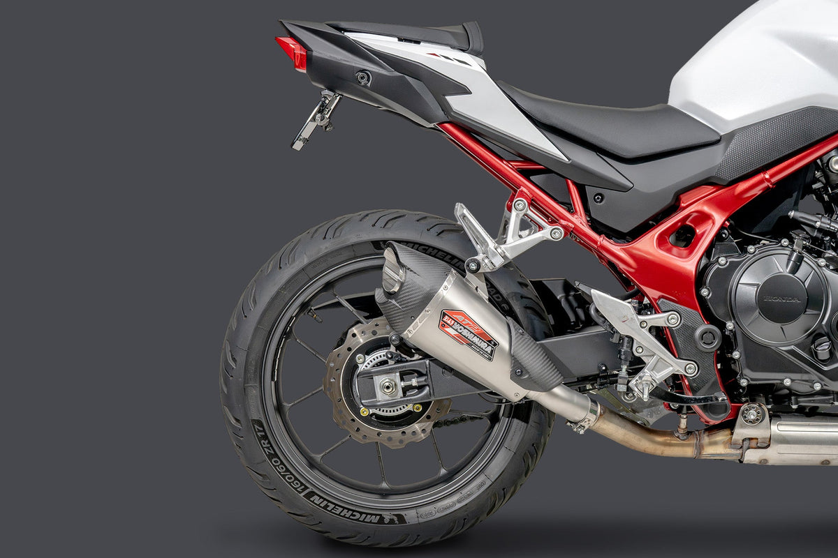 Yoshimura AT2 Stainless Slip-On Exhaust for Honda CB750-Hornet – product view (12760BP520)