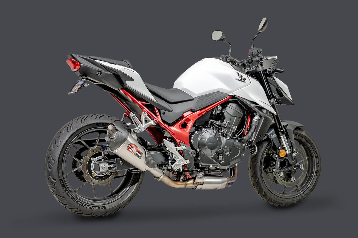 Yoshimura AT2 Stainless Slip-On Exhaust for Honda CB750-Hornet – product view (12760BP520)