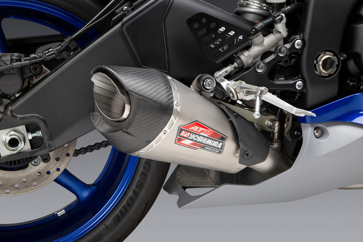 Yoshimura AT2 Stainless Full Exhaust for Yamaha YZF-R6V – product view (13630AP521)
