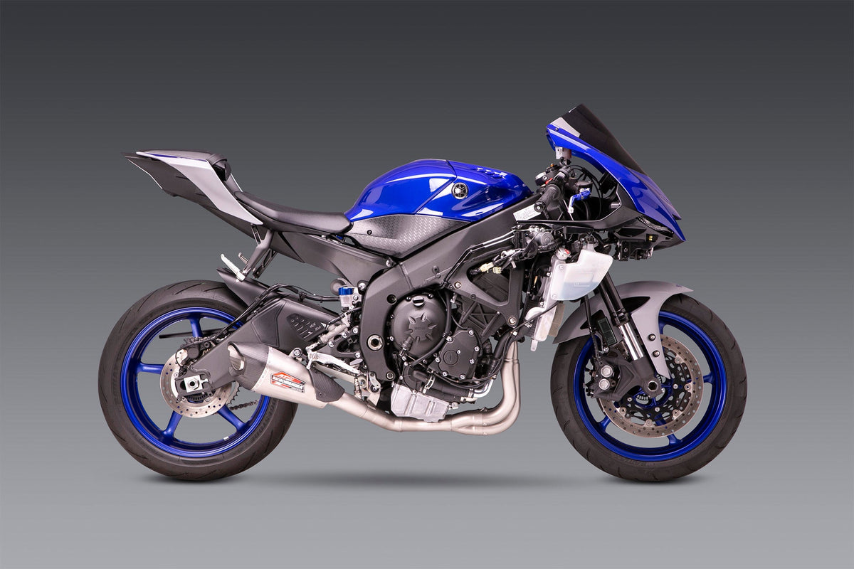 Yoshimura AT2 Stainless Full Exhaust for Yamaha YZF-R6V – product view (13630AP521)