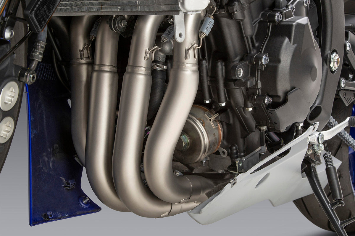 Yoshimura AT2 Stainless Full Exhaust for Yamaha YZF-R6V – product view (13630AP521)