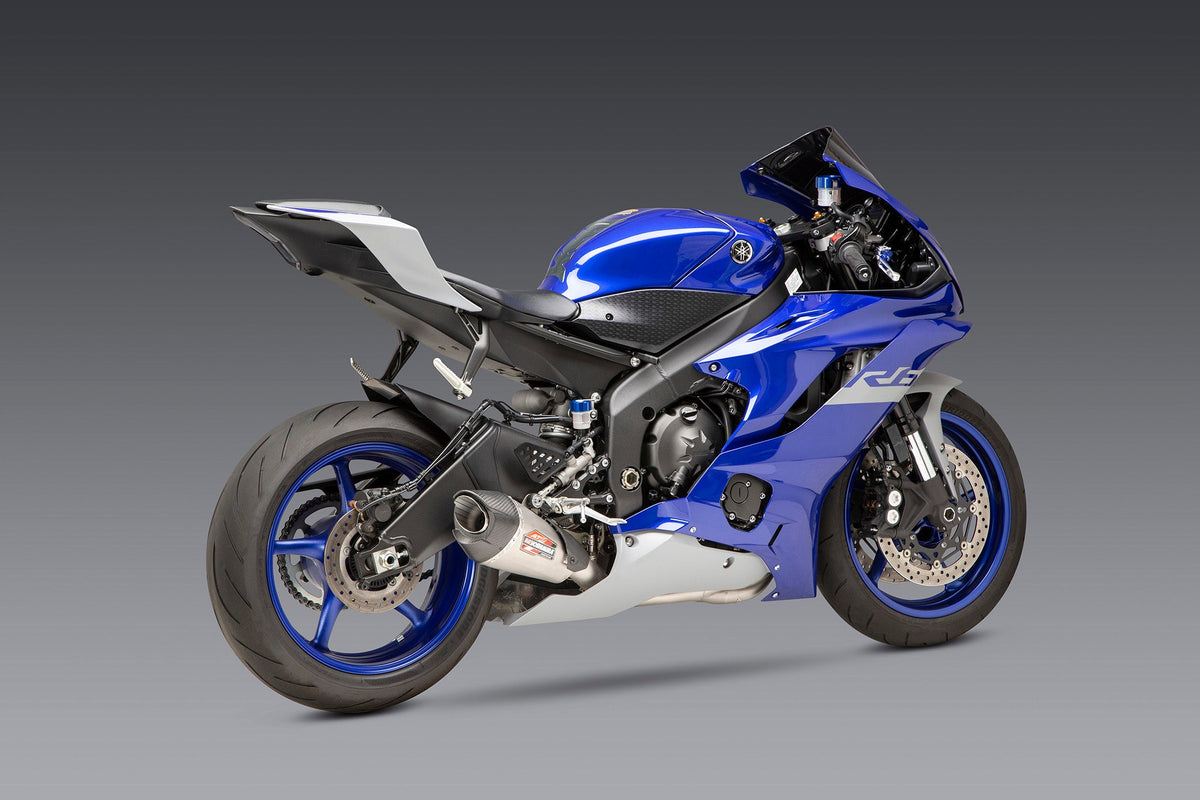 Yoshimura AT2 Stainless Full Exhaust for Yamaha YZF-R6V – product view (13630AP521)