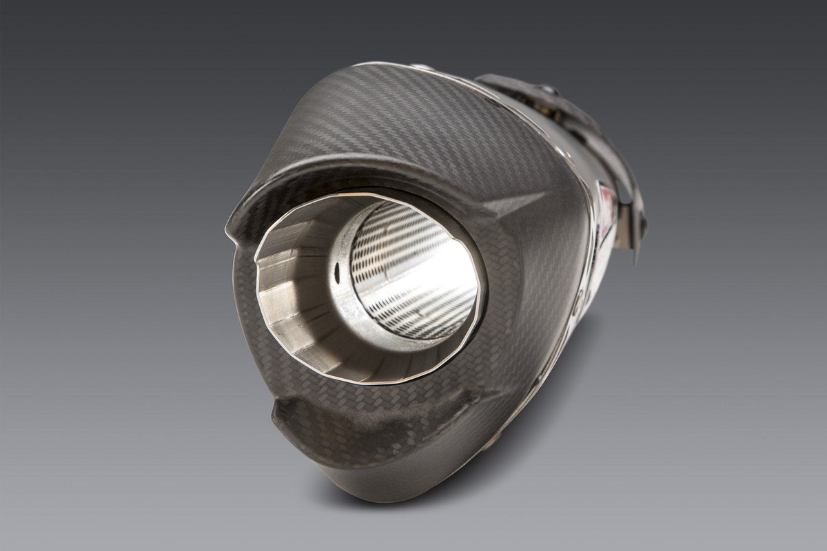 Yoshimura AT2 Stainless Slip-On Exhaust for Yamaha YZF-R6V – lifestyle photo (13630BP521)