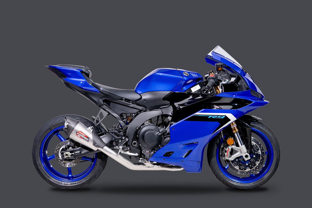 Yoshimura AT2 Stainless Full Exhaust for Yamaha YZF-R9 – side view (13900AP520)
