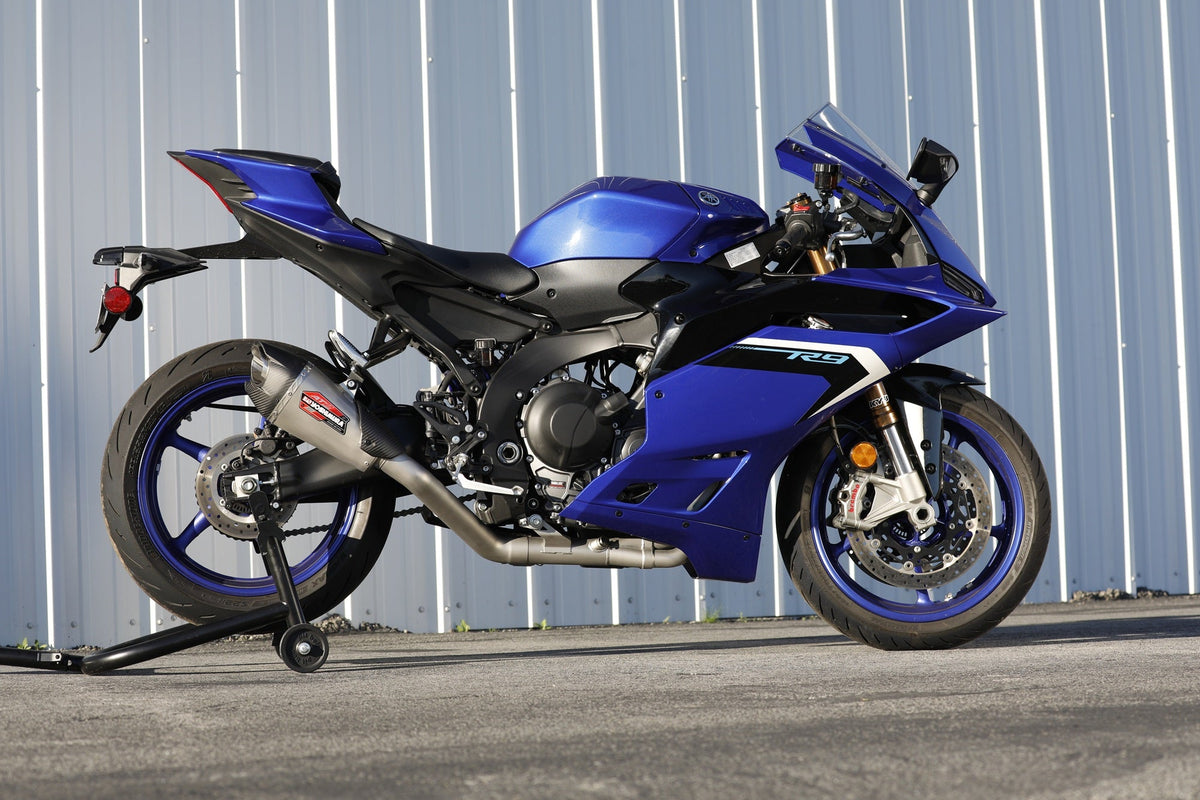 Yoshimura AT2 Stainless Full Exhaust for Yamaha YZF-R9 – lifestyle photo (13900AP520)
