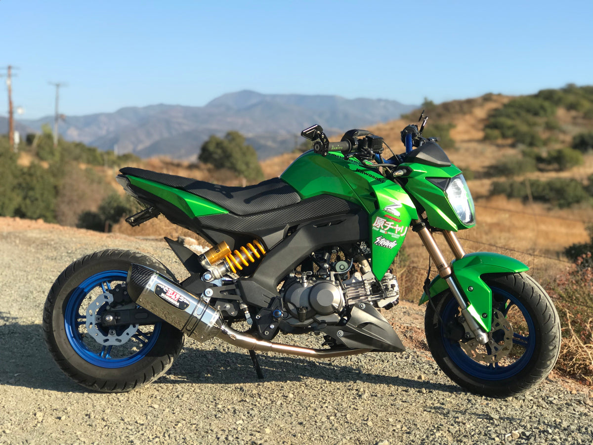 Yoshimura R-77 Stainless Full Exhaust for Kawasaki Z125-PRO (141200U520)