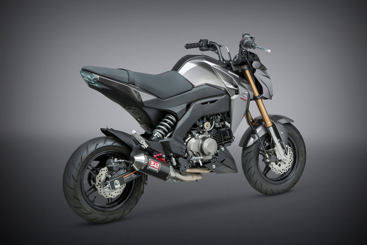 Yoshimura RS-2 Carbon Full Exhaust for Kawasaki Z125-PRO – product view (14120AB251)