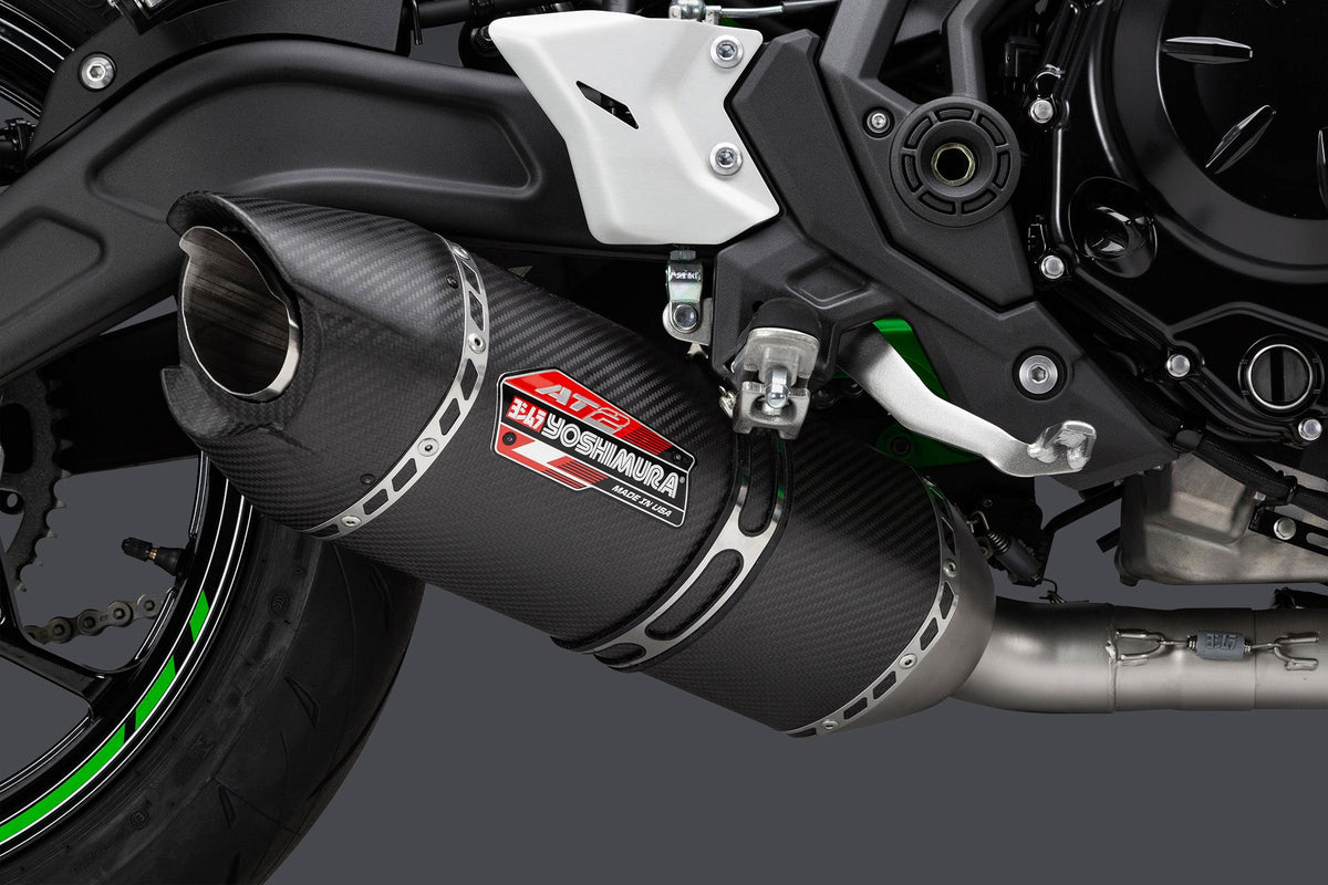 Yoshimura AT2 Carbon Full Exhaust for Kawasaki Ninja-650/Z650 – product view (14651AM221)