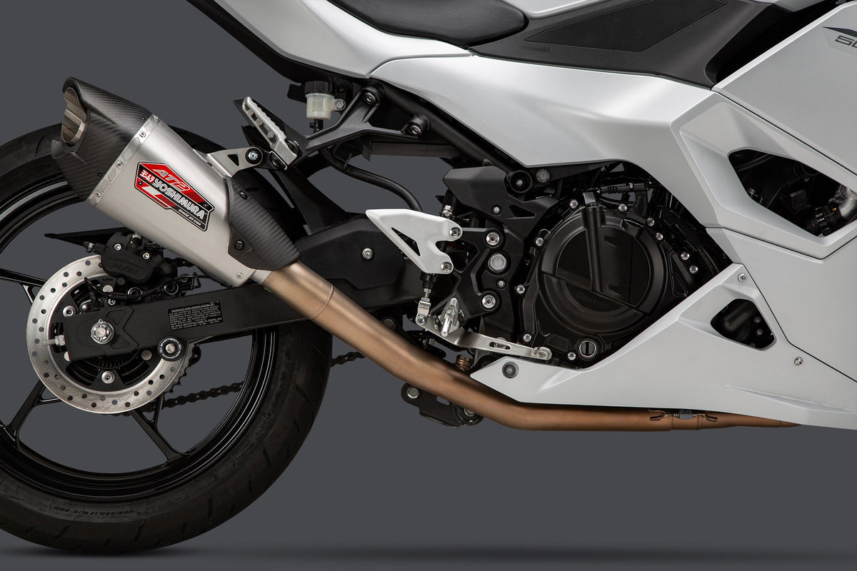 Yoshimura AT2 Stainless Full Exhaust for Kawasaki NINJA-500/Z500 – product view (14730AP520)