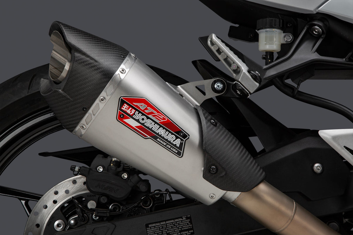 Yoshimura AT2 Stainless Full Exhaust for Kawasaki NINJA-500/Z500 – product view (14730AP520)