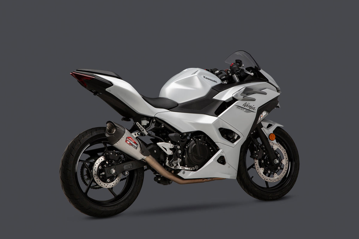 Yoshimura AT2 Stainless Full Exhaust for Kawasaki NINJA-500/Z500 – product view (14730AP520)