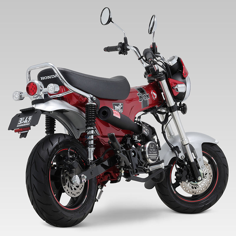 Yoshimura DAX 125 23-25 STRAIGHT CYCLONE High Mount Stainles Full Exhaust – product view (180A-45H-6X60)