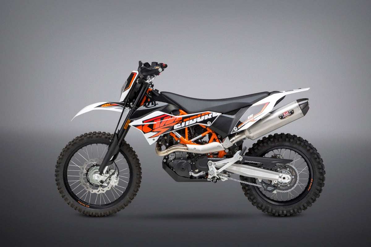 Yoshimura R-77 Stainless Slip-On Exhaust for Husqvarna 701-ENDURO-SUPER-MOTO / KTM 690-ENDURO-R – product view (19701BD520)