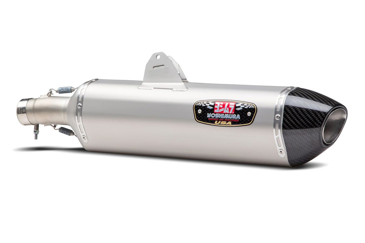 Yoshimura R-77 Stainless Slip-On Exhaust for Husqvarna 701-ENDURO-SUPER-MOTO / KTM 690-ENDURO-R – lifestyle photo (19701BD520)