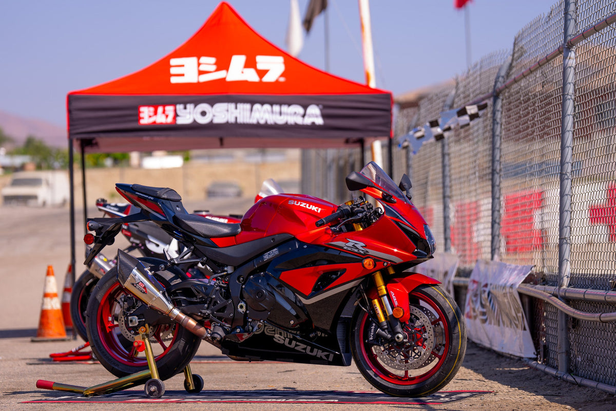 Yoshimura R-11SQ Titanium Slip-On Exhaust for Suzuki GSX-R1000 – lifestyle photo (1U0-50A-L16G0)