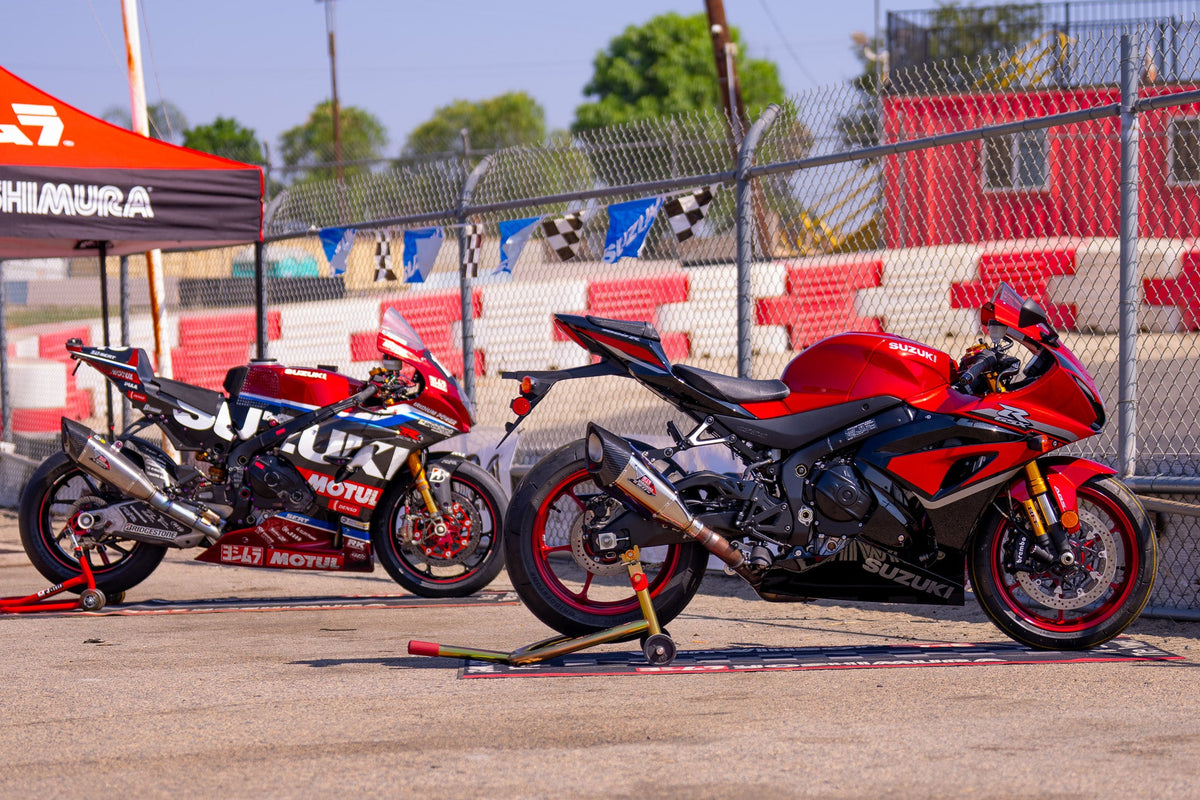 Yoshimura R-11SQ Titanium Slip-On Exhaust for Suzuki GSX-R1000 – lifestyle photo (1U0-50A-L16G0)