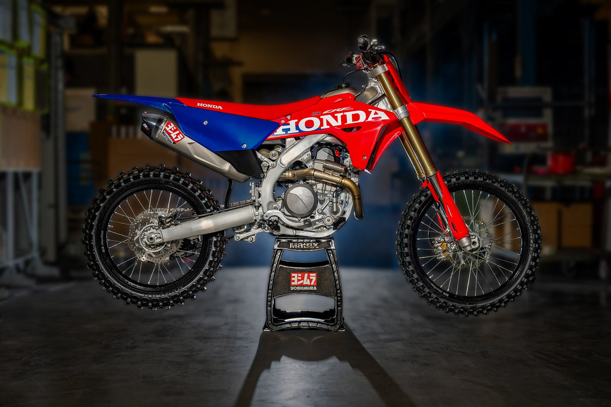 Yoshimura RS-12 Titanium Full Exhaust with Titanium Muffler for Honda CRF450R/RX (225871S720)