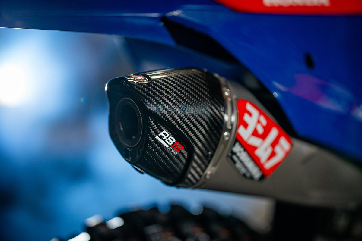 Yoshimura RS-12 Titanium Full Exhaust with Titanium Muffler for Honda CRF450R/RX – product view (225871S720)