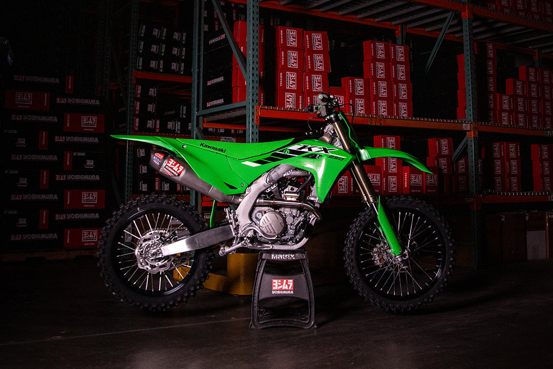Yoshimura RS-12 Stainless Full Exhaust for Kawasaki KX250F/X (242950S521)