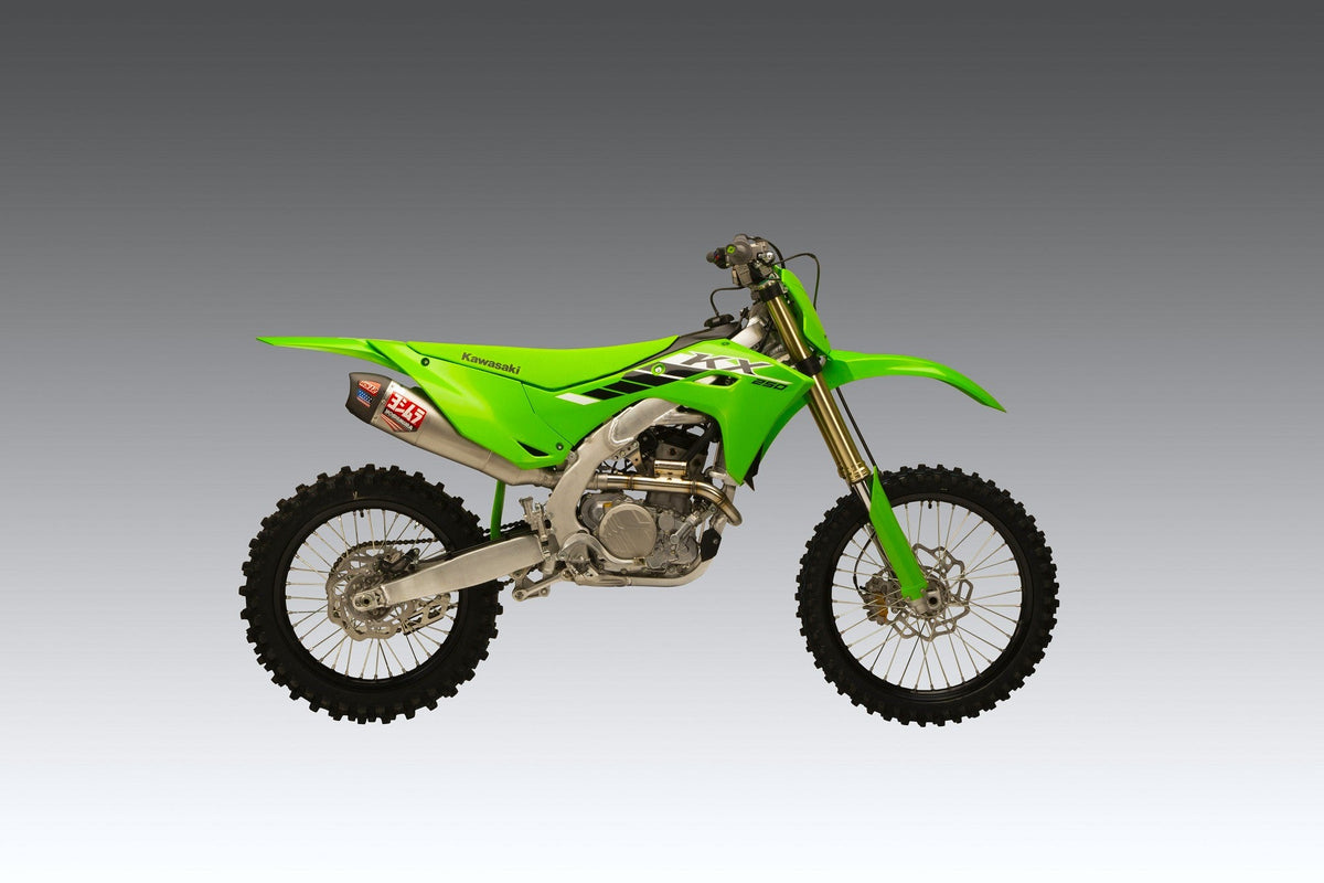 Yoshimura RS-12 Stainless Full Exhaust for Kawasaki KX250F/X – lifestyle photo (242950S521)