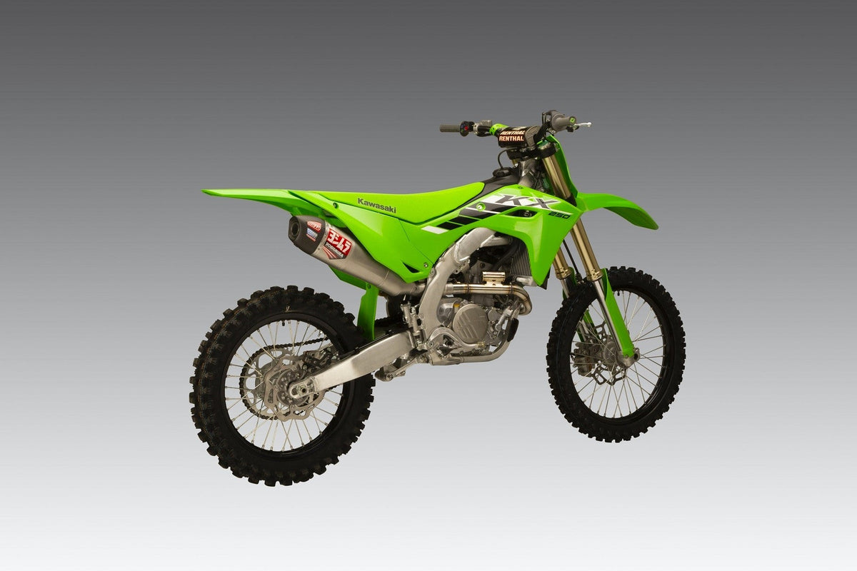 Yoshimura RS-12 Stainless Full Exhaust for Kawasaki KX250F/X – lifestyle photo (242950S521)