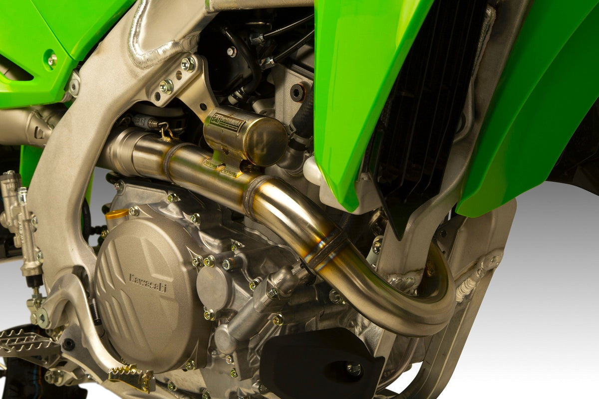 Yoshimura RS-12 Stainless Full Exhaust for Kawasaki KX250F/X – lifestyle photo (242950S521)