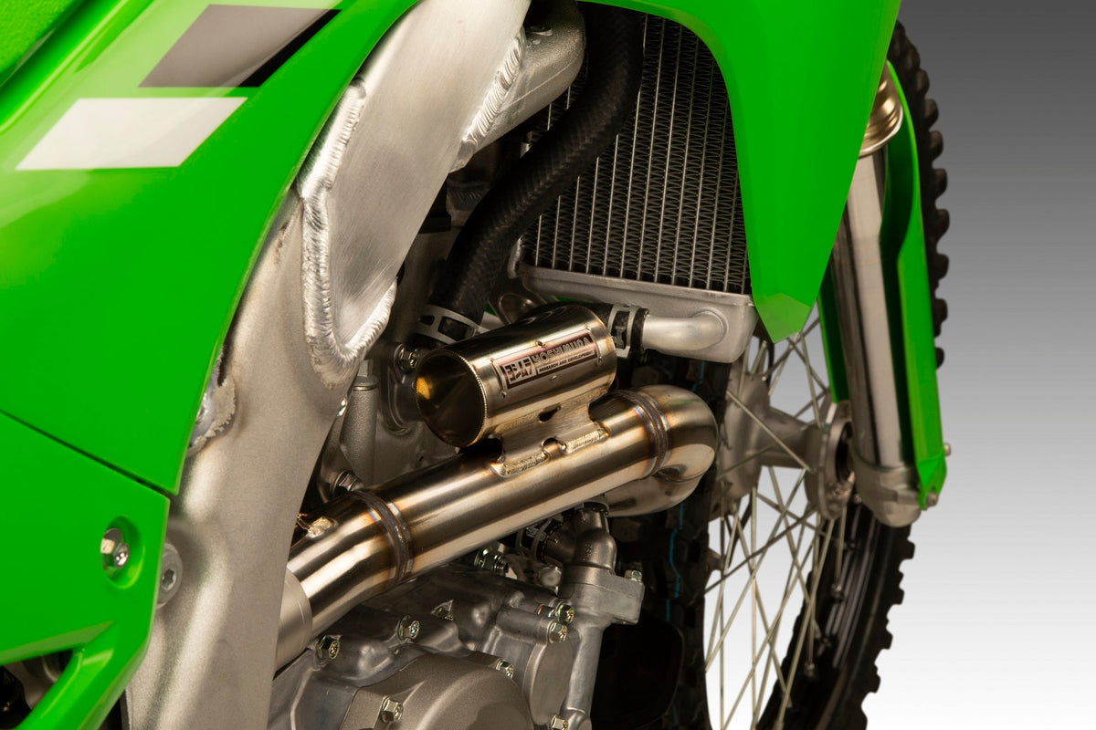 Yoshimura RS-12 Stainless Full Exhaust for Kawasaki KX250F/X – lifestyle photo (242950S521)