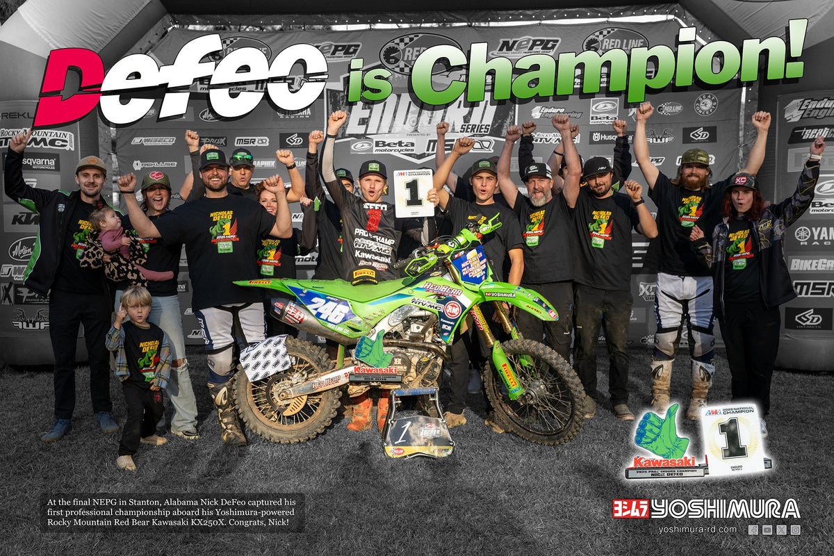 Yoshimura RS-12 Stainless Full Exhaust for Kawasaki KX250F/X – promotional image (242950S521)