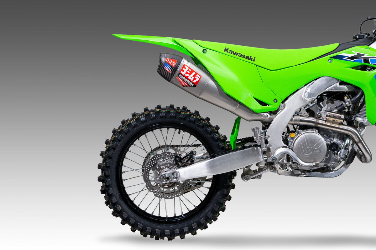 Yoshimura RS-12 Stainless Full Exhaust for Kawasaki KX450F/X – lifestyle photo (244730S521)