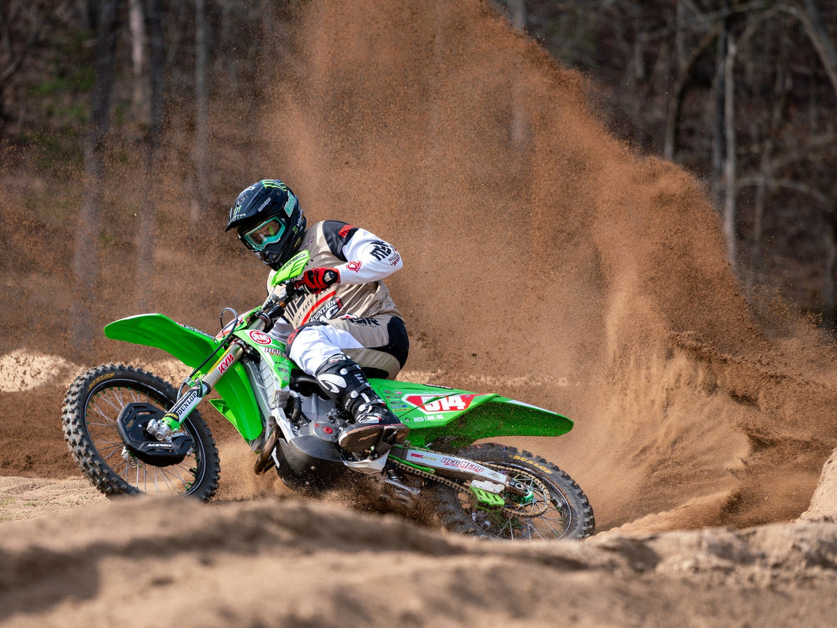 Yoshimura RS-12 Stainless Full Exhaust for Kawasaki KX450F/X – lifestyle photo (244730S521)
