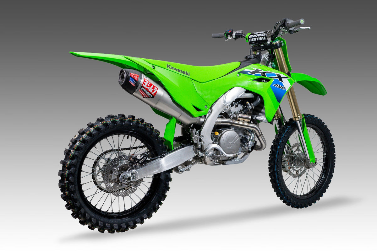 Yoshimura RS-12 Stainless Full Exhaust for Kawasaki KX450F/X – lifestyle photo (244730S521)