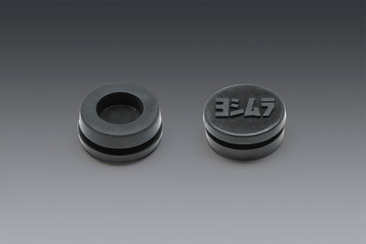 Yoshimura RUBBER GROMMET WITH LOGO TO COVER END-CAP INSERT HOLE FOR MOST MUFFLERS (GRMT)