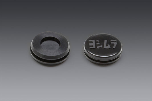 Yoshimura RUBBER GROMMET WITH LOGO / RS-9 / RS-12 END-CAP INSERT HOLE PLUG (GRMT-RS9)