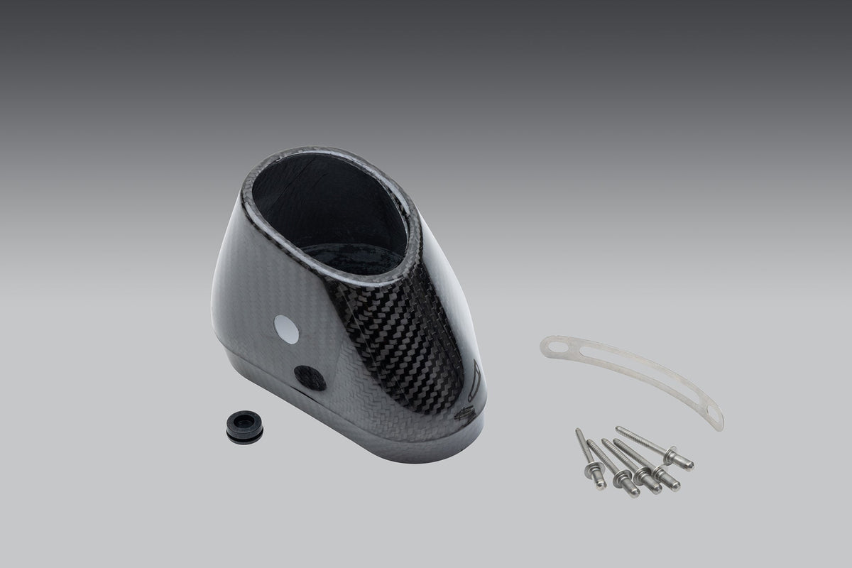 Yoshimura R55 REPLACEMENT FLARED END CAP KIT (R55-CFR-BK)