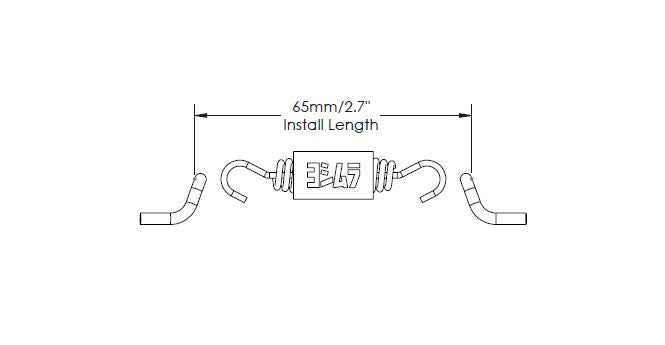 Yoshimura Exhaust Spring W/Insulator, 2.3'' Length (sold each) – lifestyle photo (RACE-SPS-1)