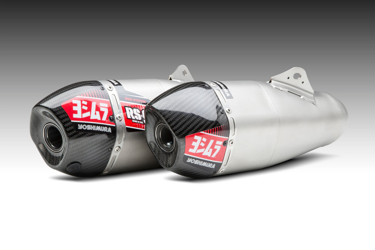 Yoshimura RS-9T Dual Premium Muffler Repack Kit 450g – lifestyle photo (REPACK-RS9T-P10)