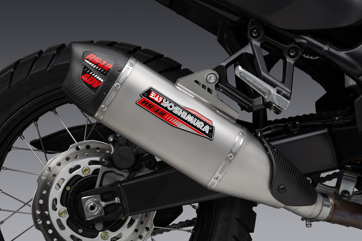 Yoshimura MUFFLER BADGE RS-12 ADV End Cap Decal Set (3 pcs) – product view (RS12-NB006R)