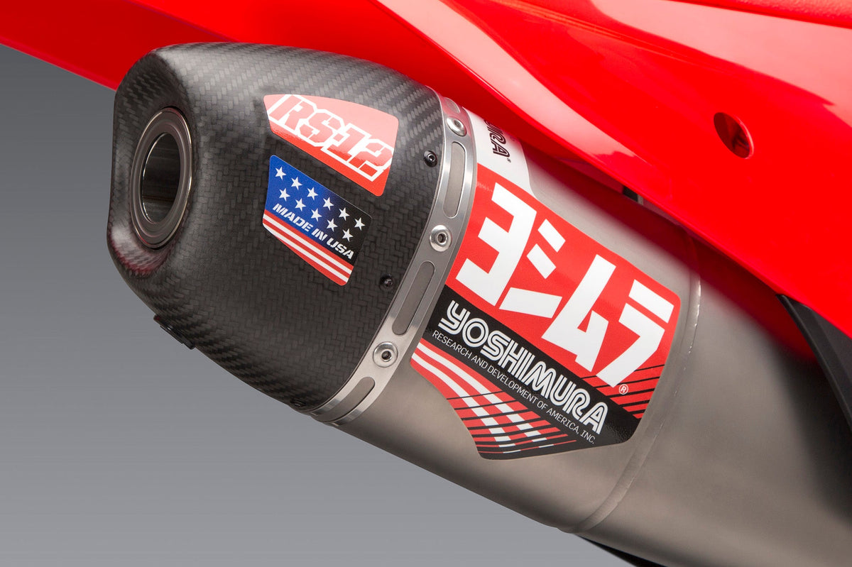 Yoshimura MUFFLER BADGE RS-12 Decal Set (4 pcs) (RS12-NB010)