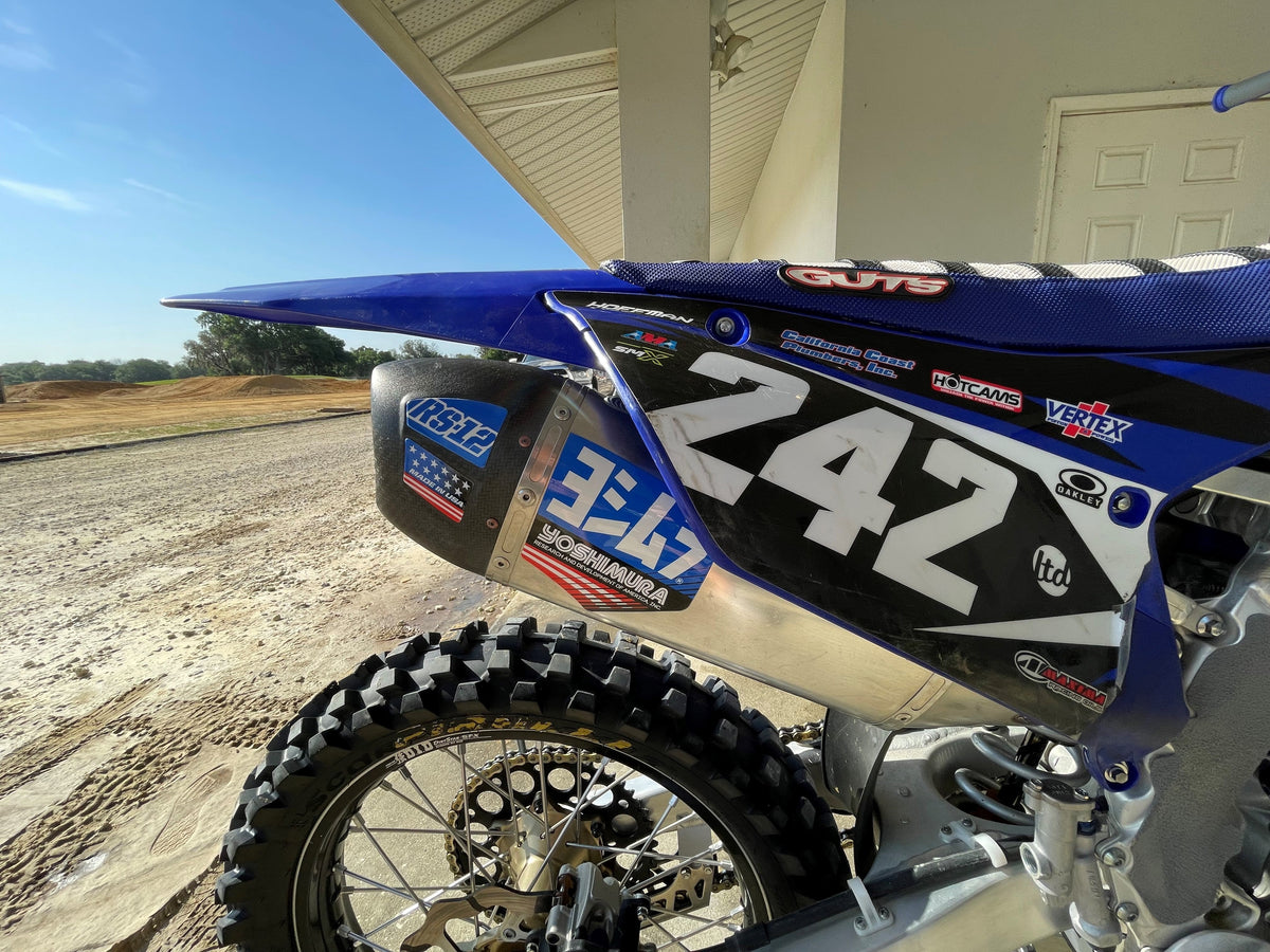 Yoshimura RS-12 OE Branded Four Piece Decal Kit – lifestyle photo (RS12-NB012)