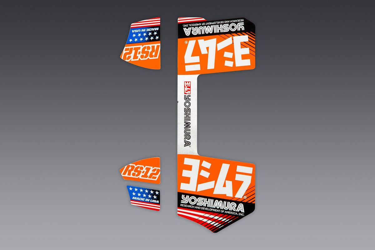 Yoshimura RS-12 OE Branded Four Piece Decal Kit – lifestyle photo (RS12-NB012)